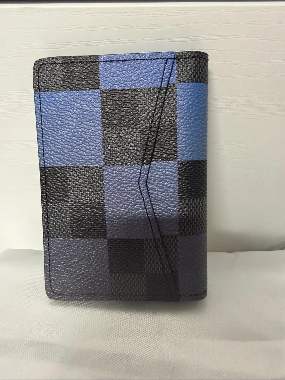 Louis Vuitton Men's Blue & Black Damier pocket organizer